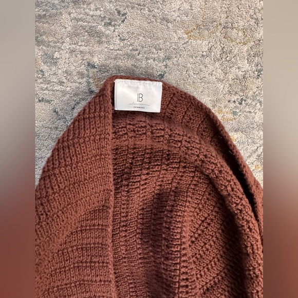 Denmark Accessories - Brown Knit Scarf Denmark